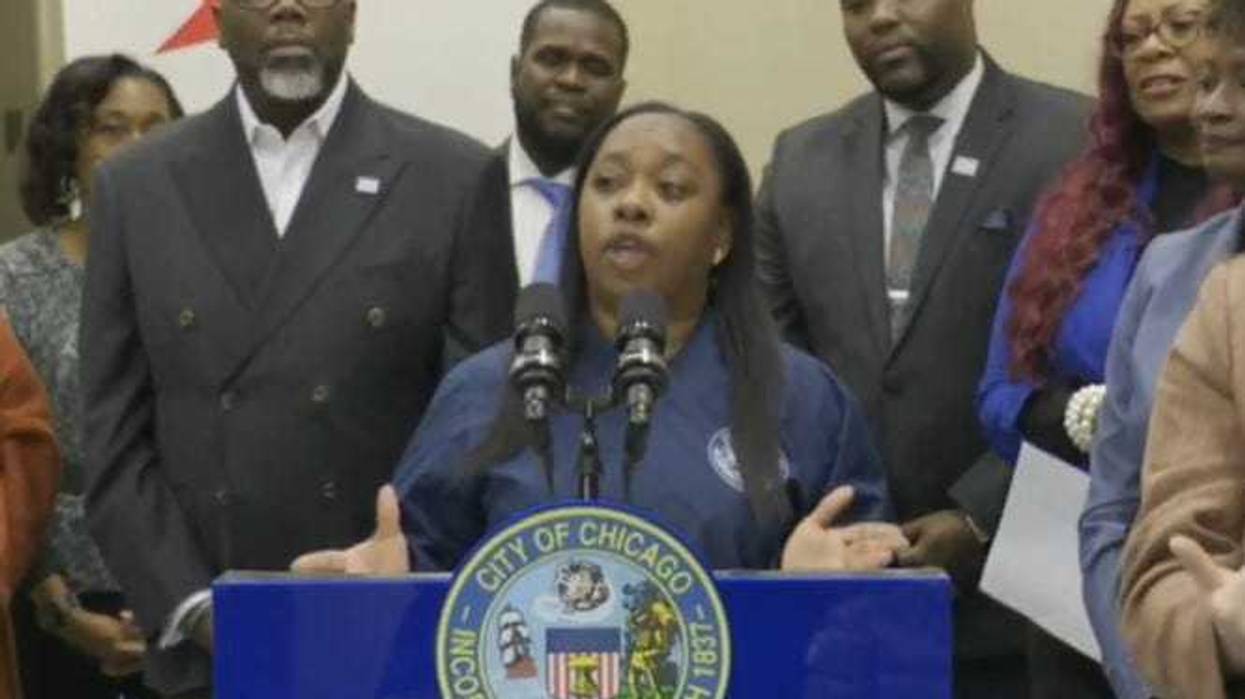 Tiffany Patton-Burnside speaks at reopening of Roseland Health Hub.