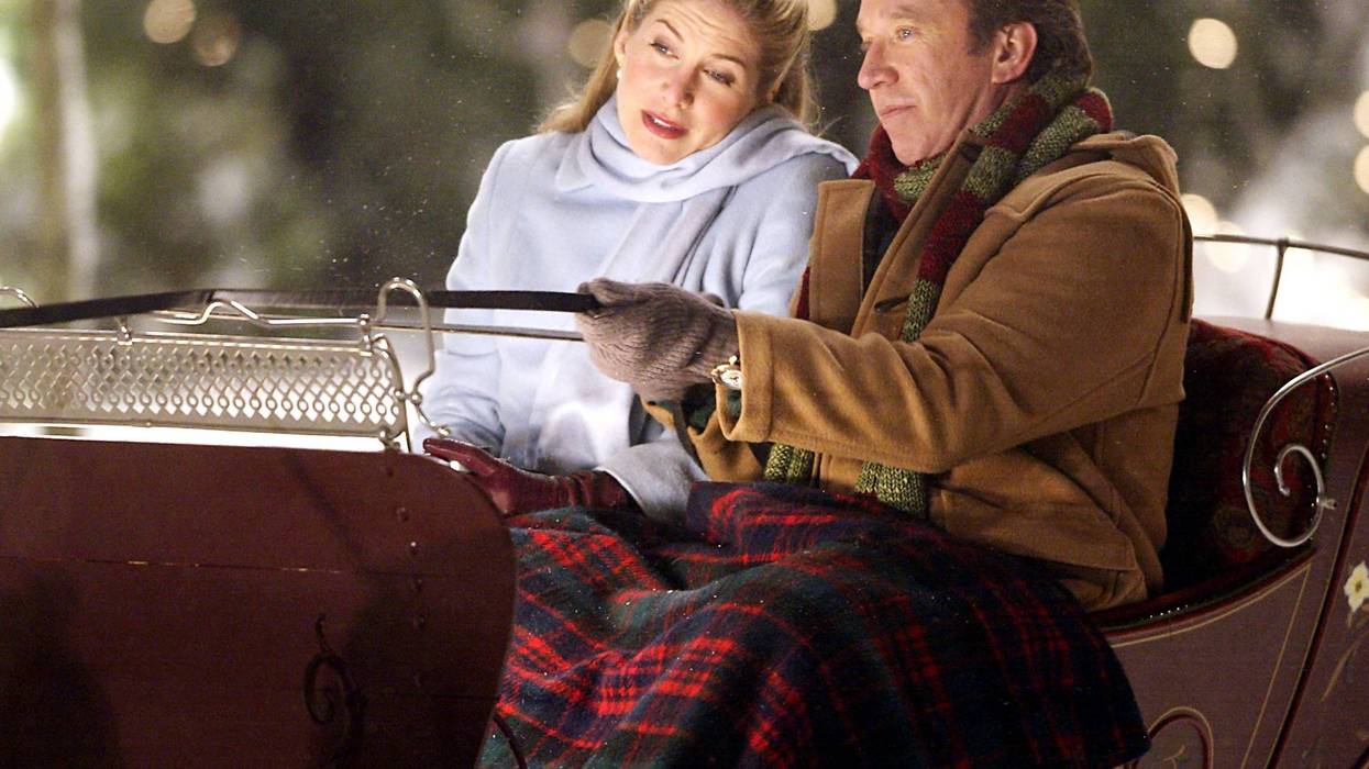 Tim Allen on the set of "The Santa Clause"