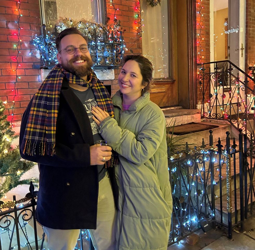 Tim and Christina, who recently bought their home on South 13th Street.