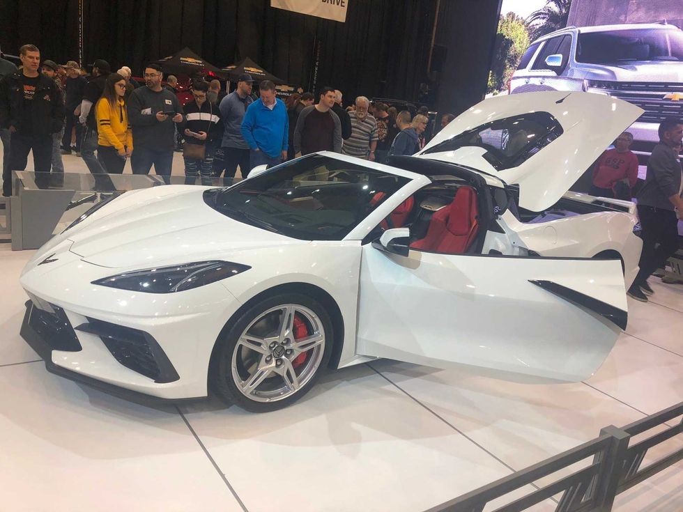 tim at auto show