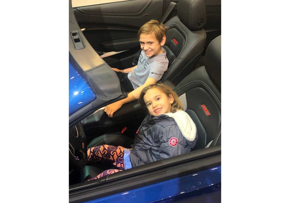 tim at auto show