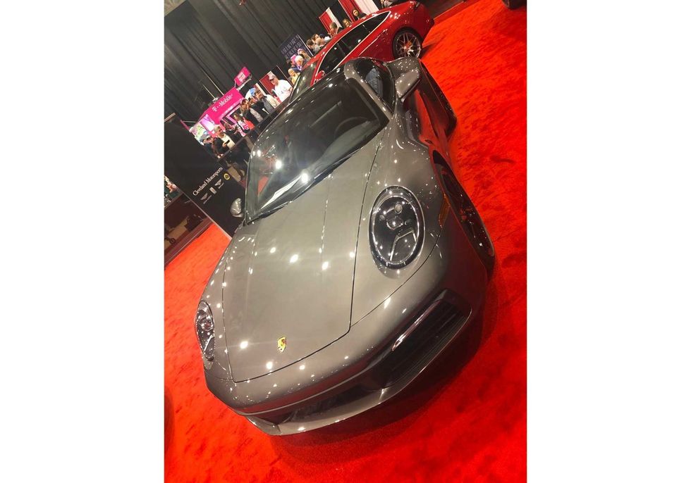 tim at auto show