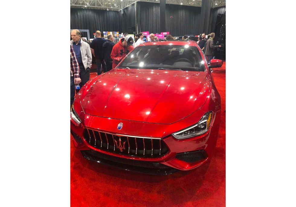 tim at auto show