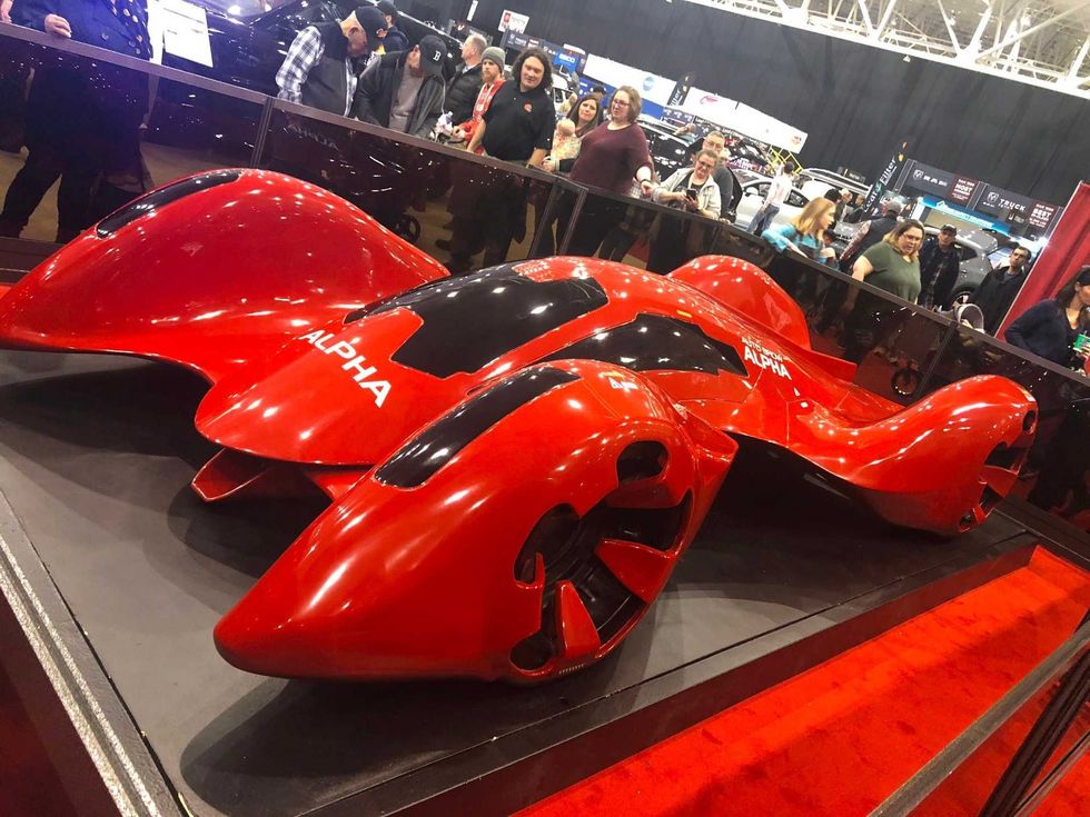tim at auto show