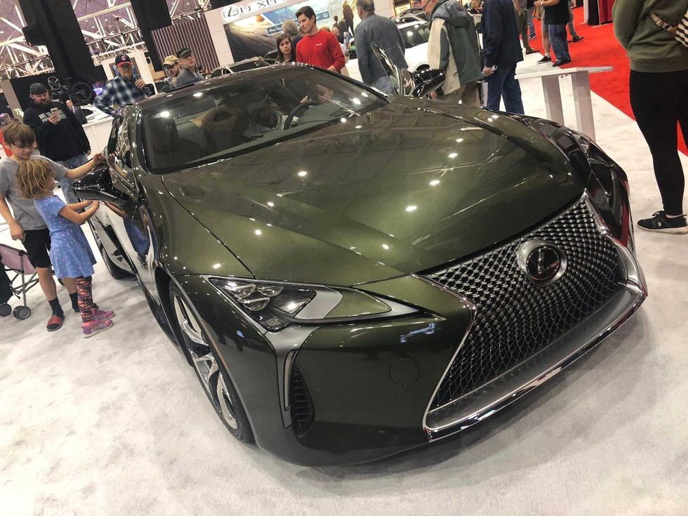 tim at auto show