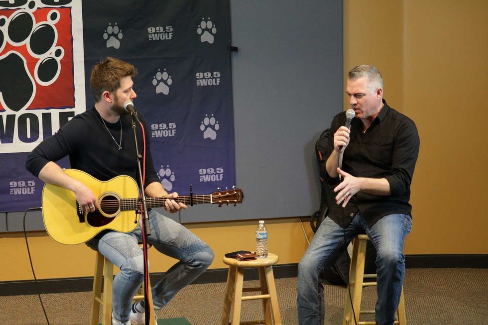 Tim interviewing Adam