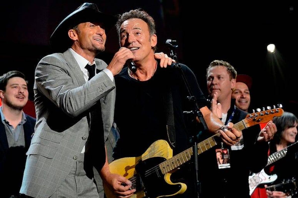 Tim McGraw and Bruce Springsteen
