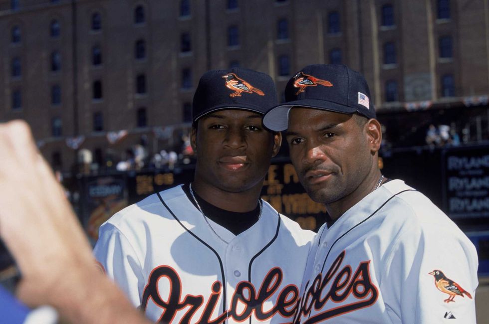 Tim Raines Sr. and Tim Raines Jr.