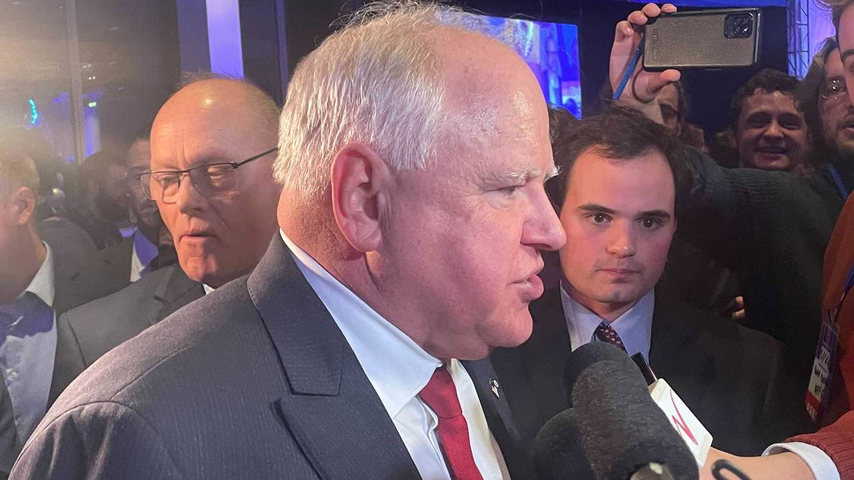 Tim Walz after winning reelection.