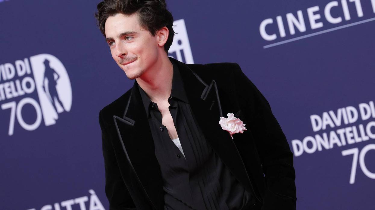 Timothee Chalamet attends the red carpet during the 70th David Di Donatello at Cinecitta Studios on May 07, 2025 in Rome, Italy.