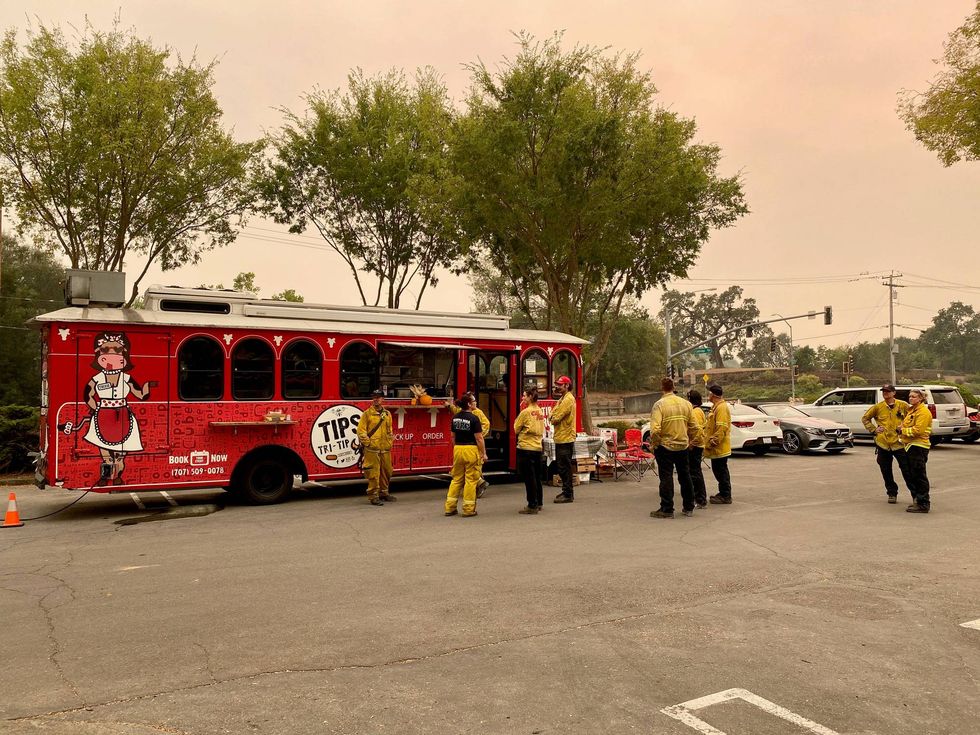 Tips Roadside food truck feeds crews battling the Glass Fire.