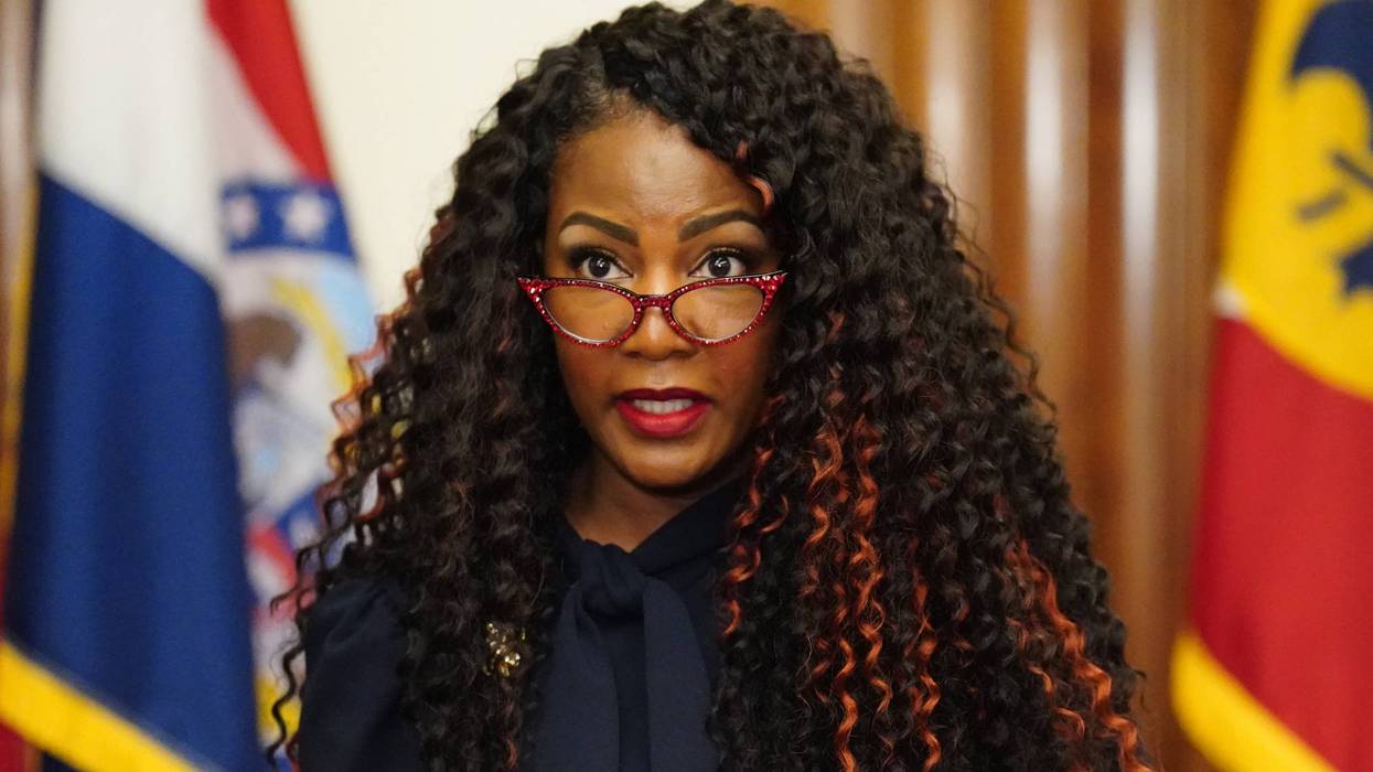 Tishaura Jones speaks on Wednesday, June 8, 2022.