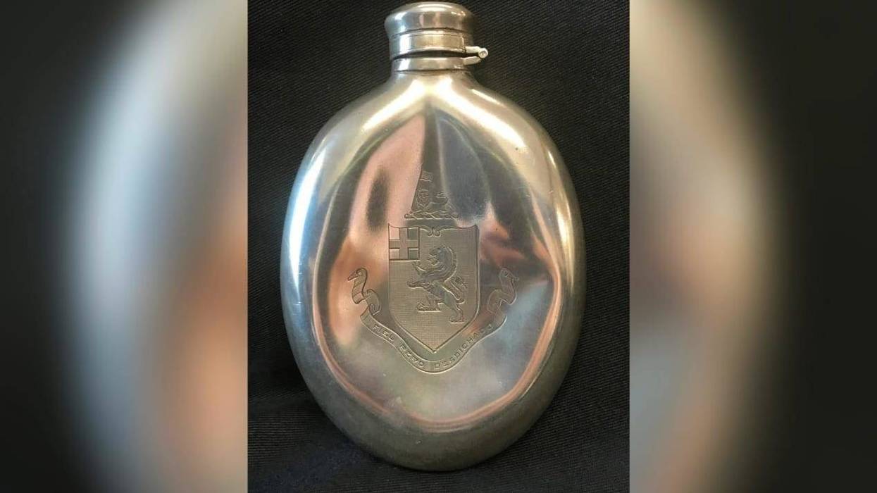 Titanic brandy flask
