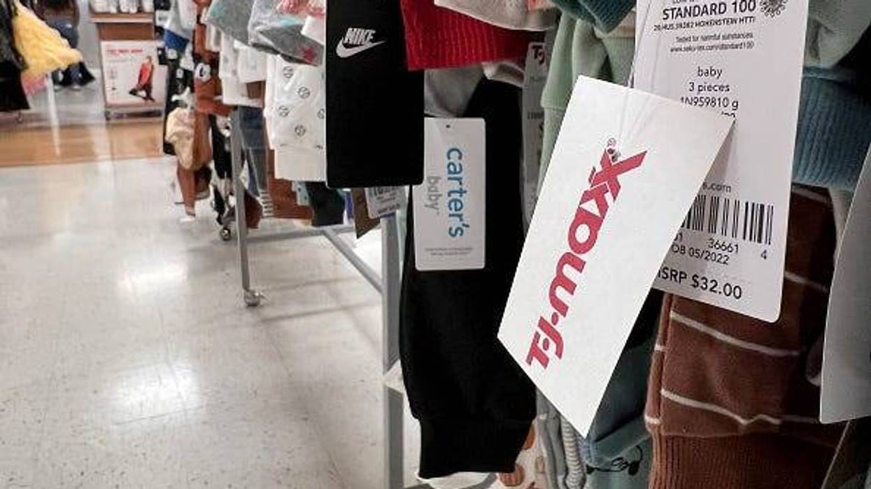 TJ Maxx, inside a store