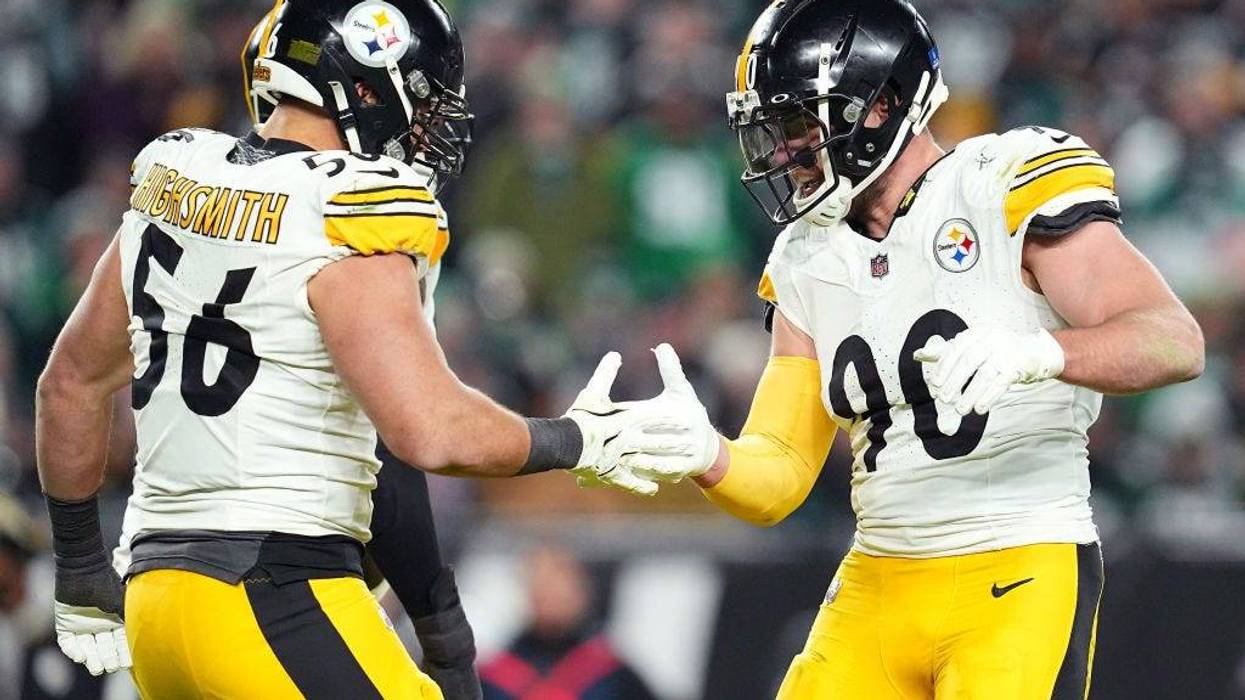 TJ Watt and Alex Highsmith celebrating