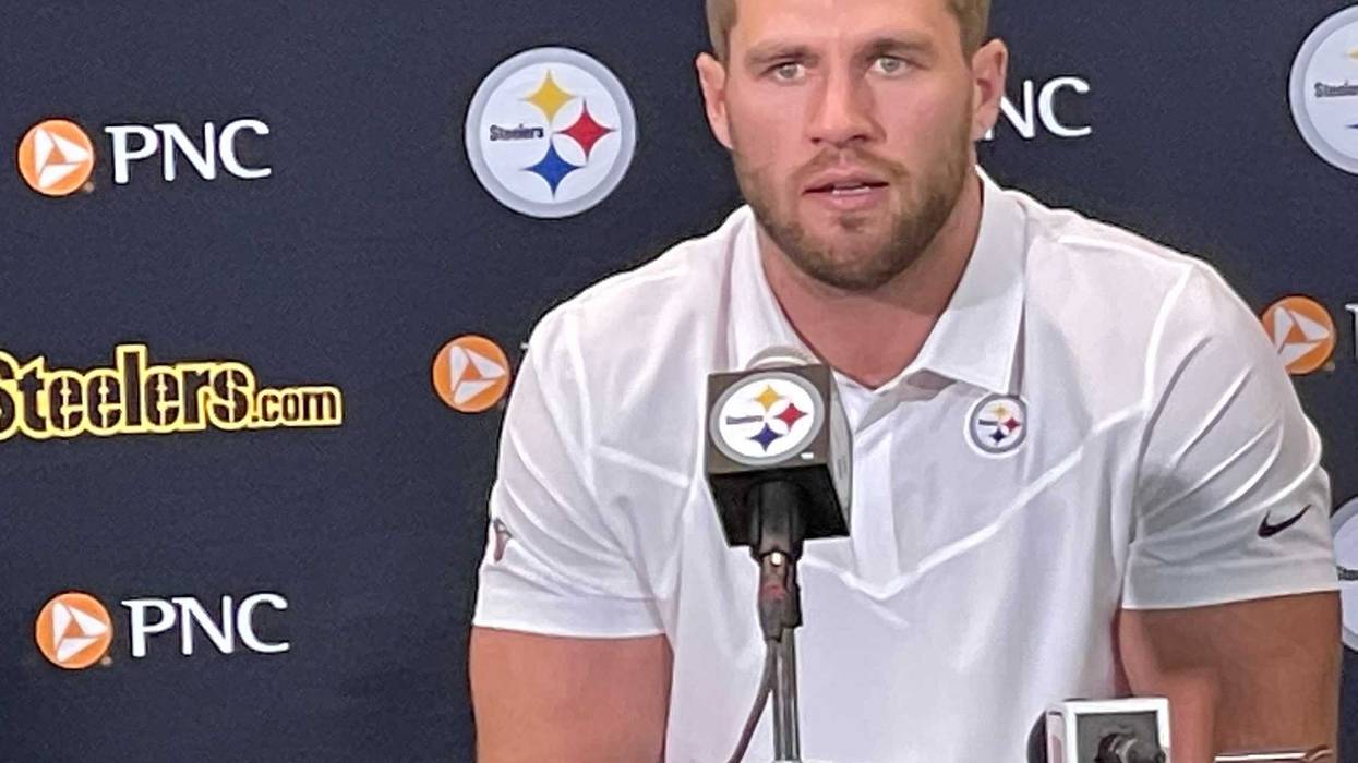 TJ Watt at podium