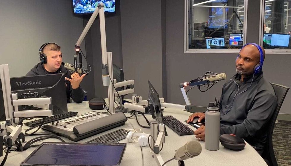 Tobin and Leroy in studio 3