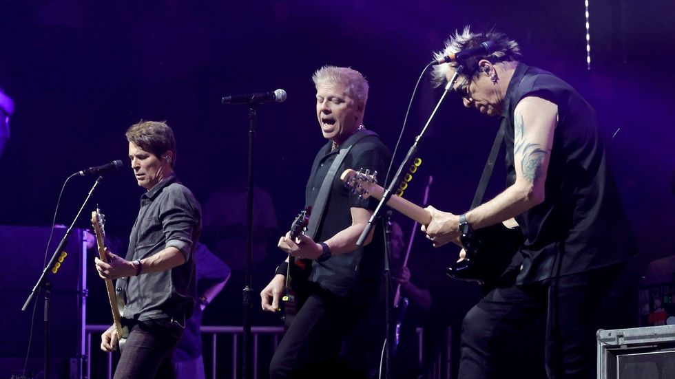 Todd Morse, Dexter Holland and Kevin "Noodles" Wasserman of The Offspring