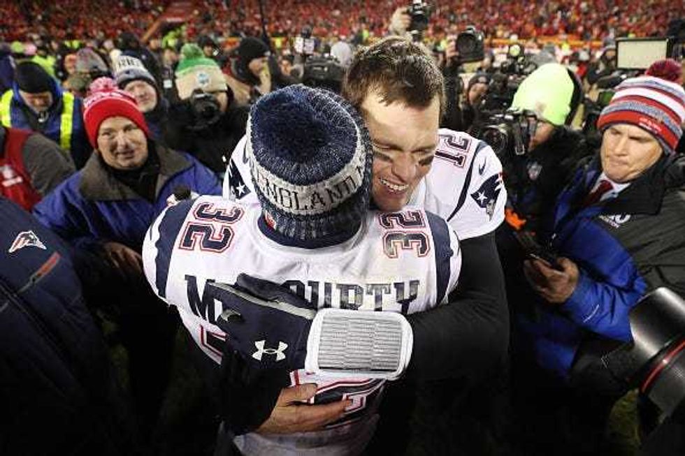 Tom Brady and Devin McCourty