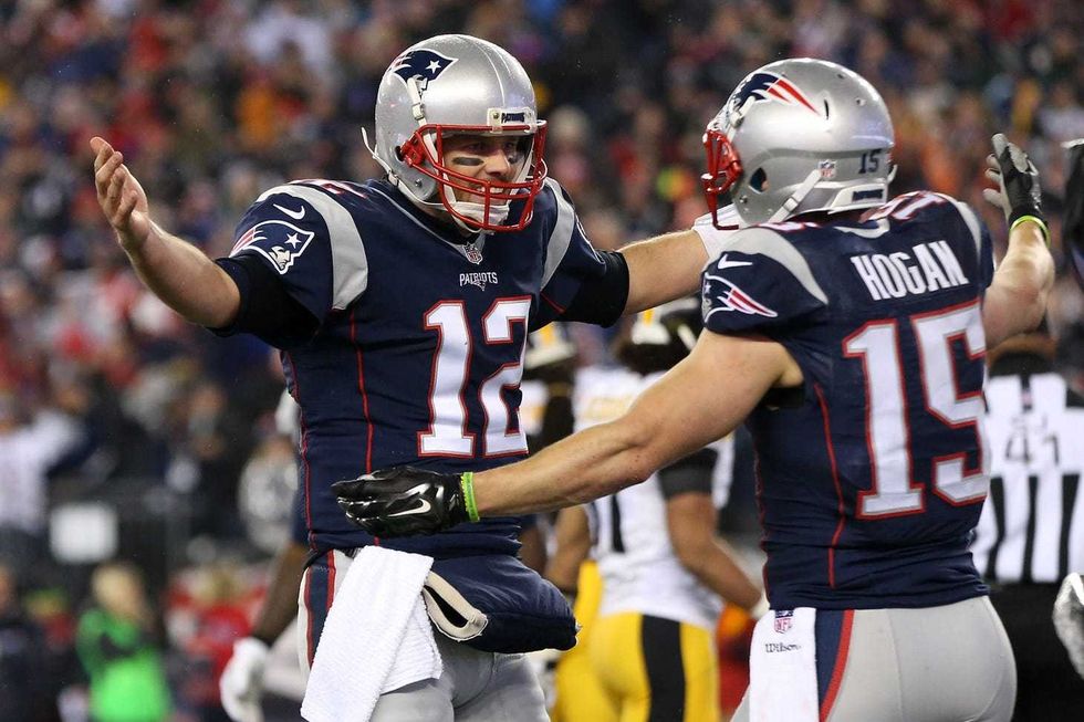 Tom Brady w Chris Hogan