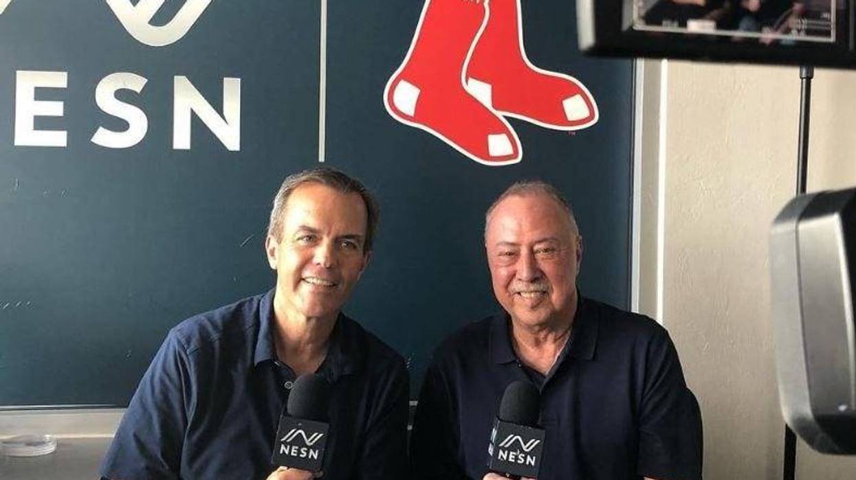Tom Caron and Jerry Remy