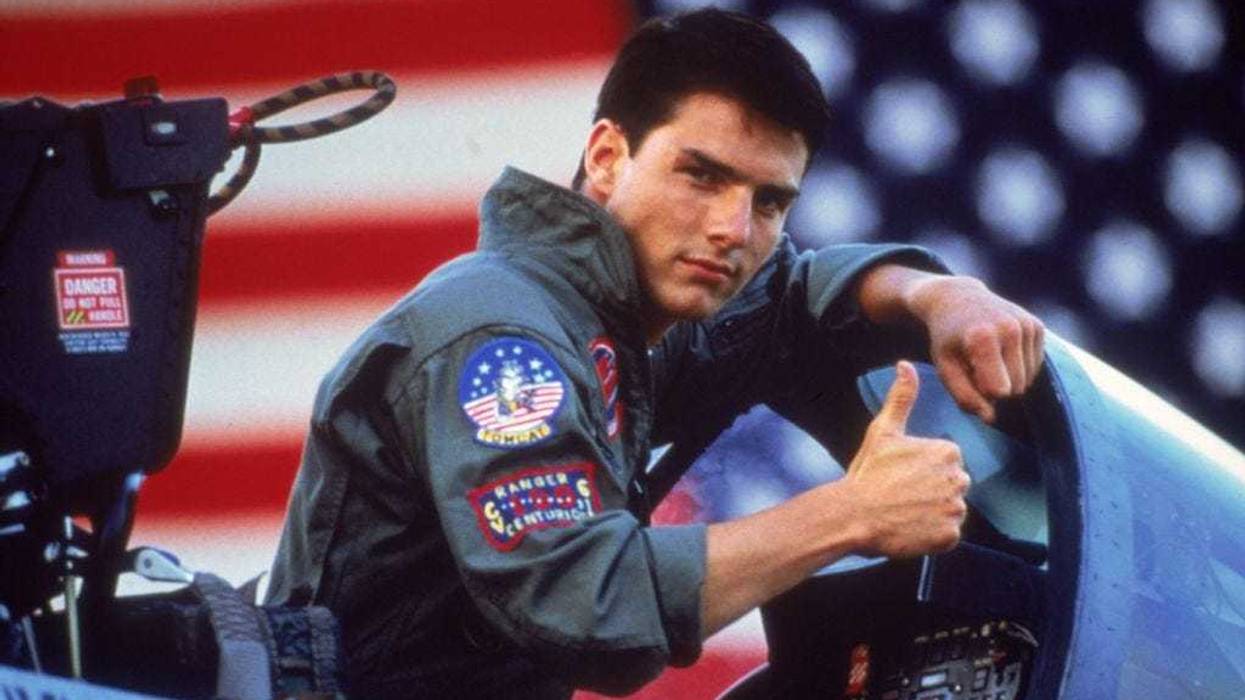 Tom Cruise as Lt. Pete "Maverick" Mitchell in "Top Gun."