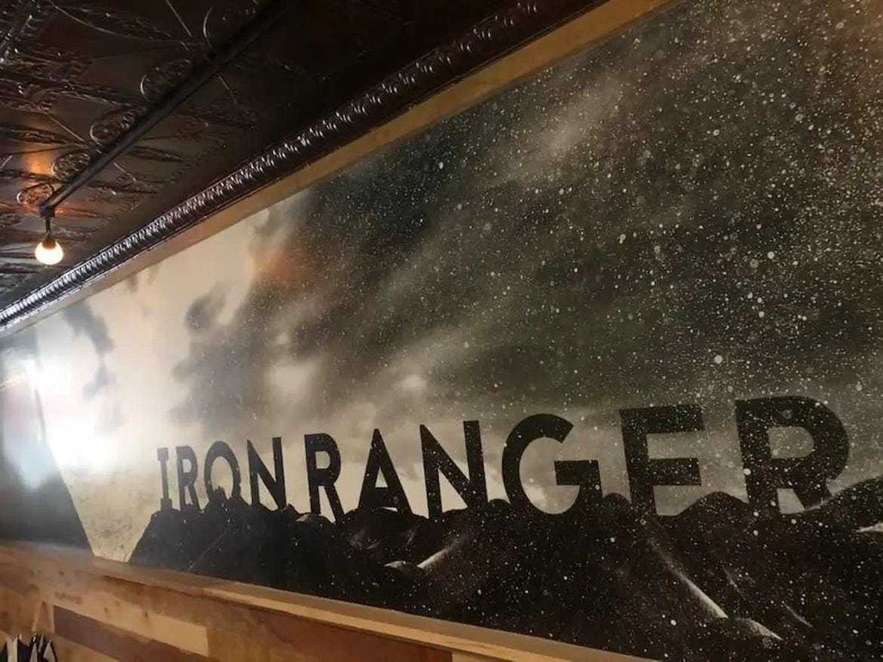 Tom Forti’s Iron Ranger in St. Paul has a hockey-puck meets a Hamm