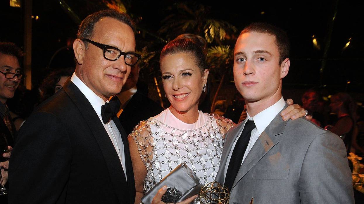 Tom Hanks, Rita Wilson, and Chet Hanks
