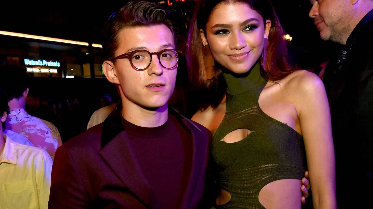 Tom Holland (L) and Zendays pose at the after party for the premiere of Sony Pictures' "Spider-Man: Far From Home"