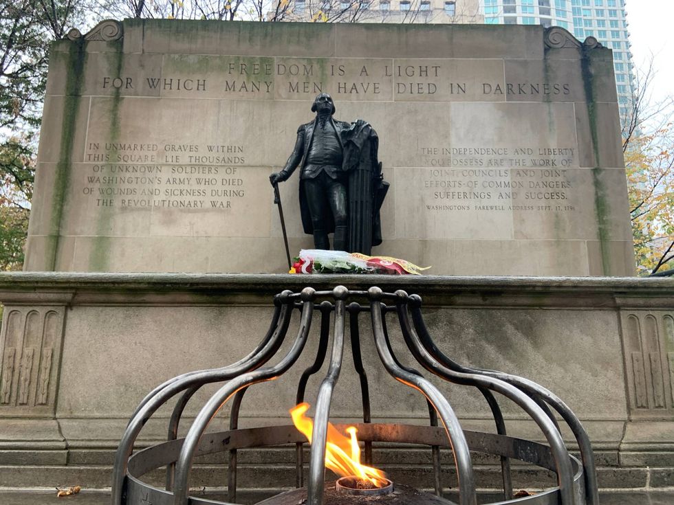 Tomb of the Unknown Revolutionary War Soldier.