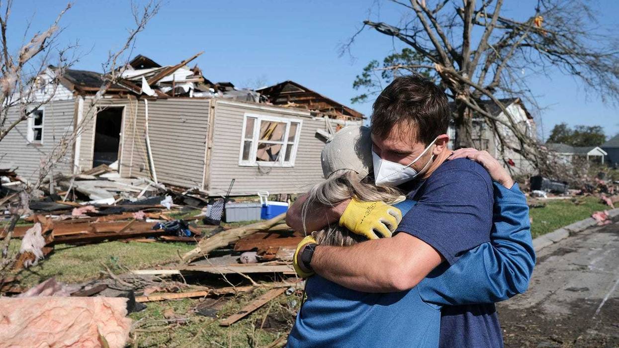Tornado damage in Arabi