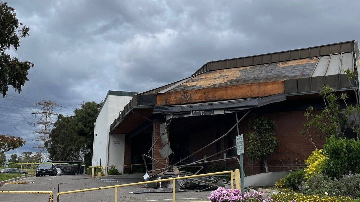 Tornado damage in Carson