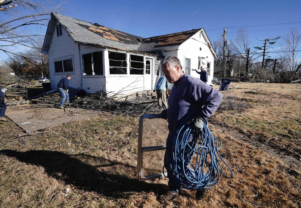 Tornado damage on Dec. 10 in Defiance