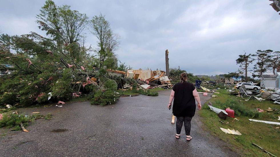 Tornado damage
