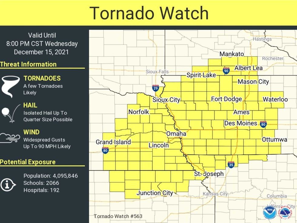 tornado watch december