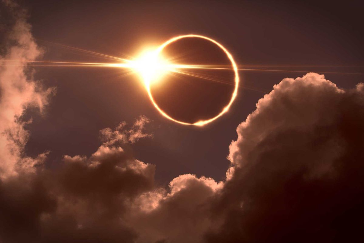 Total eclipse of the Sun.