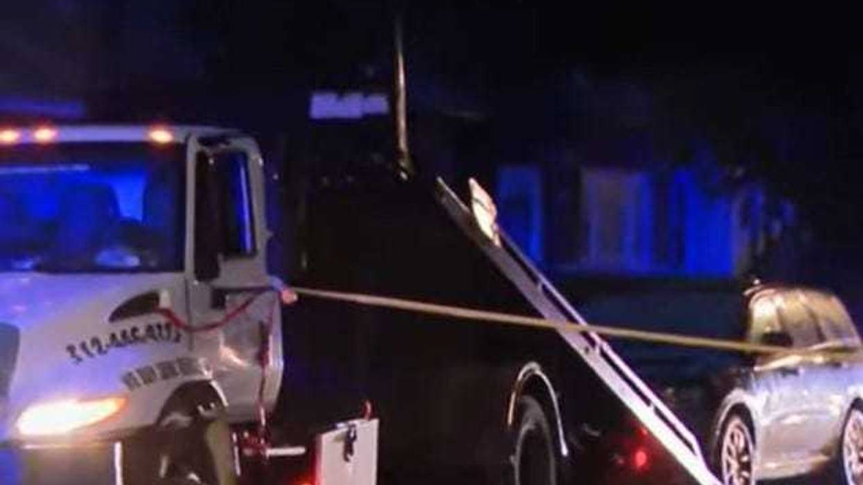 tow truck crime scene