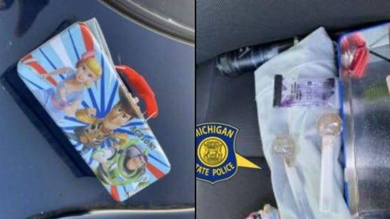 Toy Story box with meth inside