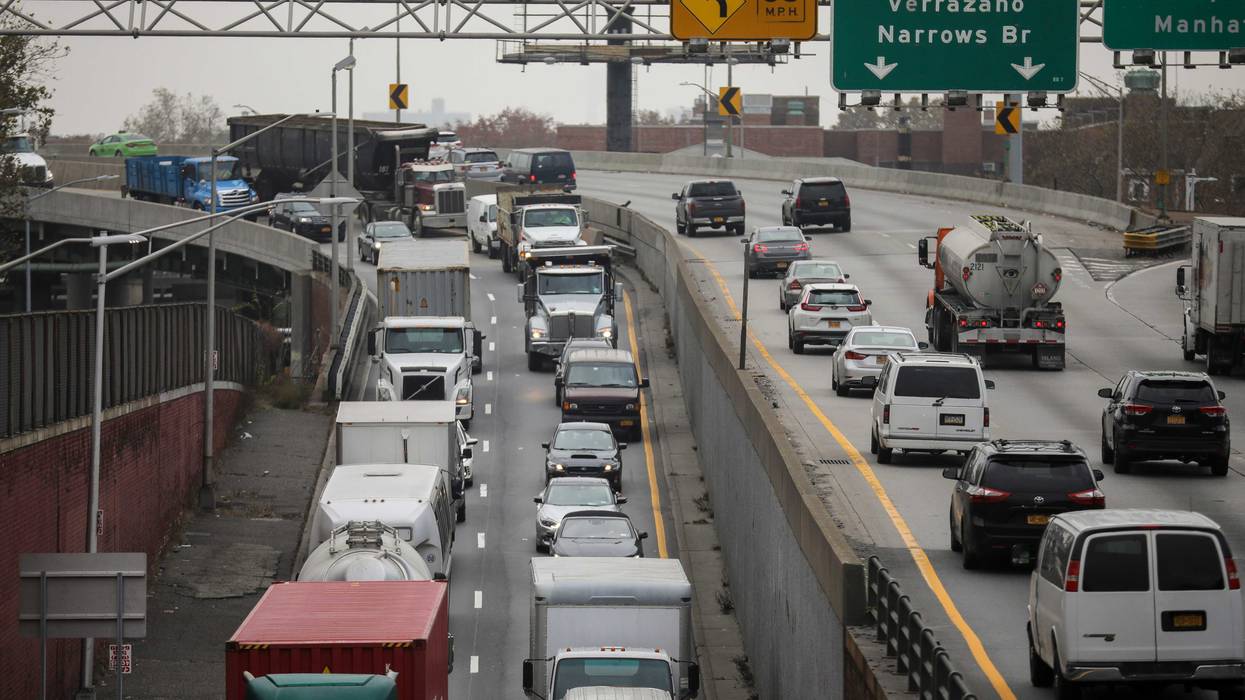 Traffic on the Brooklyn-Queens Expressway