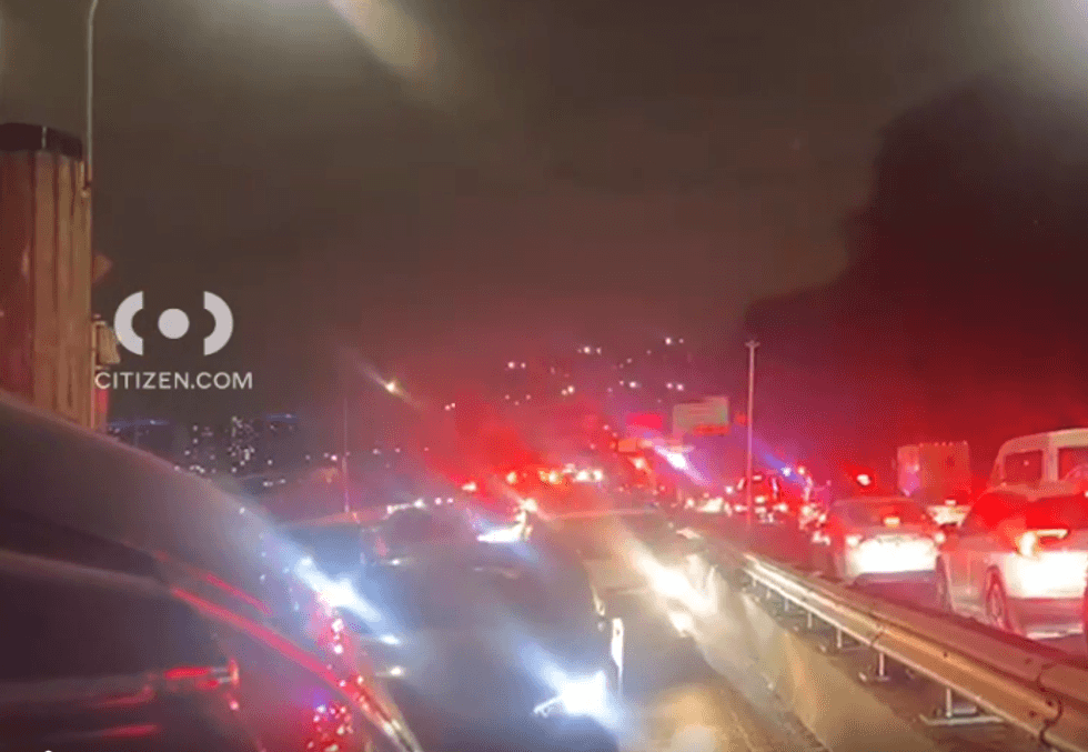 Traffic was backed up on the Harlem River Drive after the incident