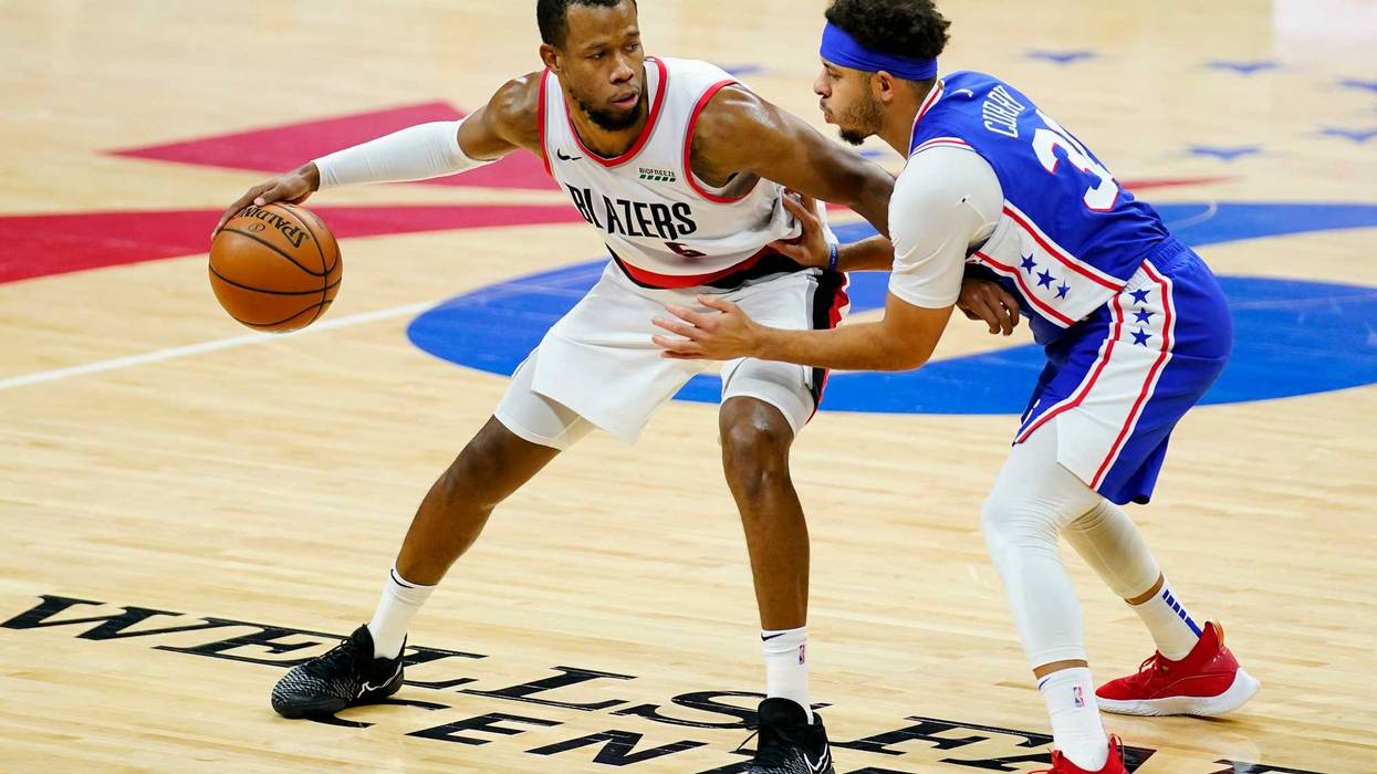 Trail Blazers 76ers Basketball