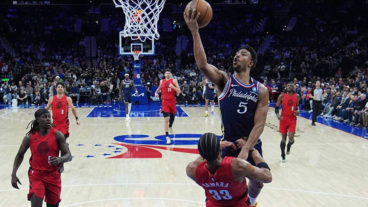 Trail Blazers 76ers Basketball