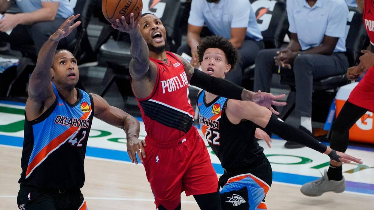 Trail Blazers Thunder Basketball