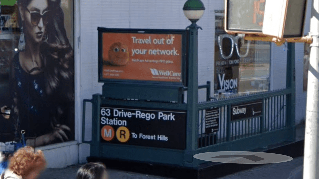 Train strikes person in Queens