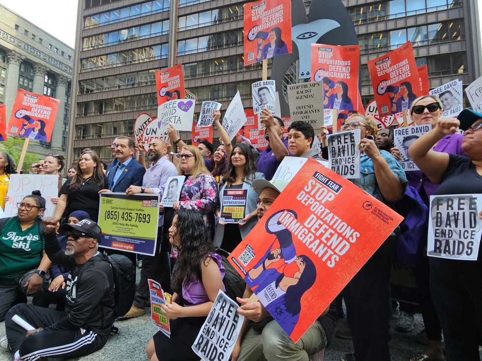 Travel ban, immigration enforcement protest in Chicago.
