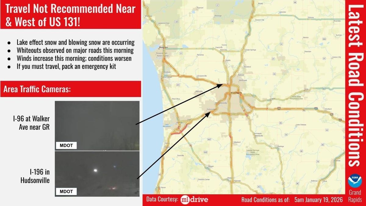 travel not recommended, map of area