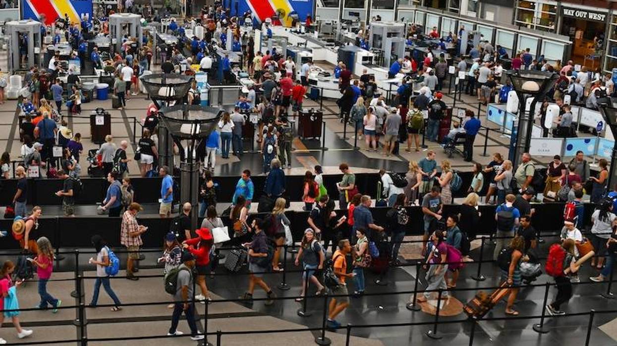 Texas man filmed handing out shots of vodka to passengers waiting in TSA line