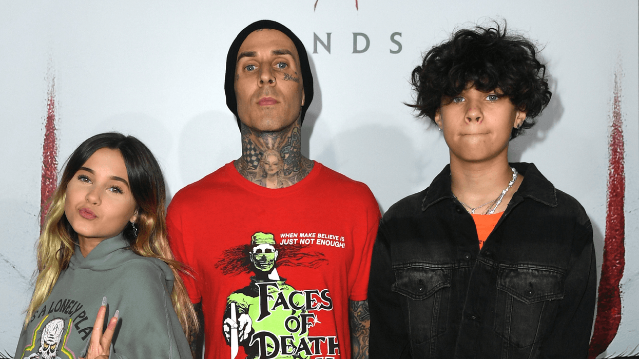 Travis Barker and Alabama Barker and Landon Barker