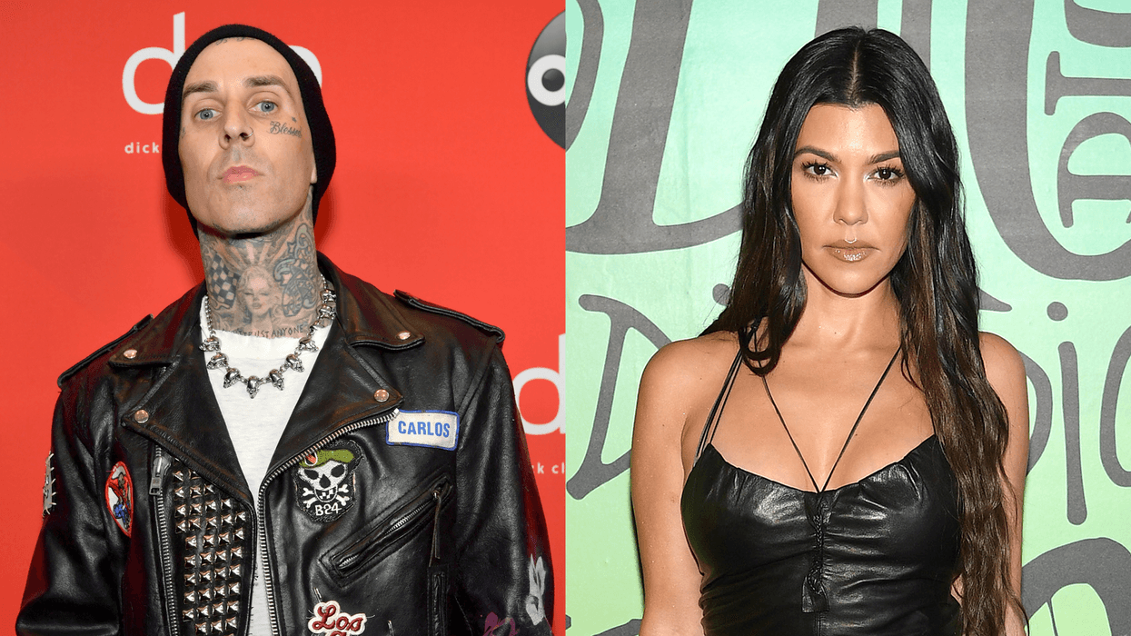 Travis Barker and Kourtney Kardashian