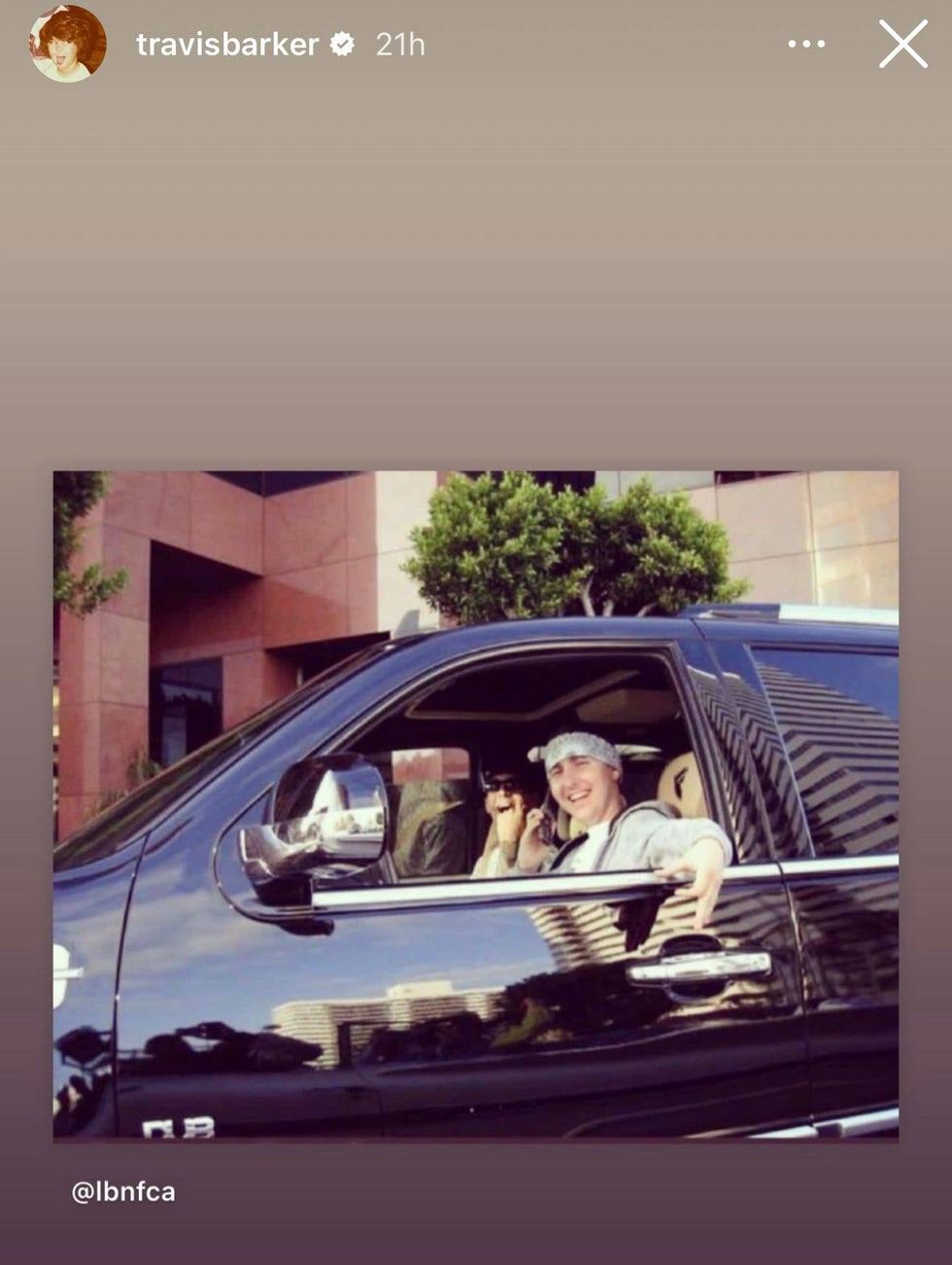 Travis Barker IG Story